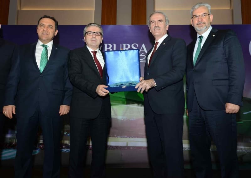 BURSASPOR’DAN DOSAB’A TEŞEKKÜR PLAKETİ