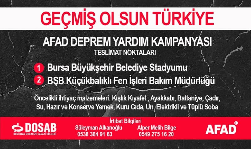 Deprem Yardım ve Bağış Kampanyası